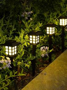 24/12 Pack Outdoor Solar Garden Lights - Ground Plug Lights Outdoor Decorative Lights With Auto On/Off Function Bright Solar Lights, Waterproof Solar Patio Patio Driveway Landscape Lights Decorative (Warm White)
