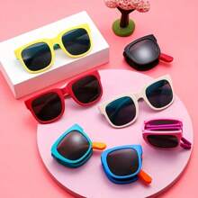 Occhiali da sole pieghevoli di moda e colorati - protezione UV, occhiali da sole estivi alla moda per uomo e donna, colori misti audaci (blu, giallo, rosa, rosso, arancione, grigio), perfetti per feste, compleanni e accessori da viaggio, occhiali casual | Occhiali di moda | Lenti