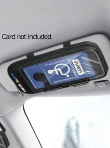 Disabled Person Supplies Car Car Sun Visor Storage Clip Storage Bag Car Storage Clip Sun Visor Storage, Car Signs Intimate Design And Eye-Catching, Auto Parts, Car Interior Accessories,