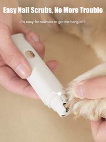 مبرد أظافر كهربائي جديد للحيوانات الأليفة، مناسب للقطط والكلاب، بسرعتين مع إضاءة، مبرد أظافر قابل للشحن، لا يؤذي النقطة الحساسة، طحن أظافر سهل، ضروري للقطط والكلاب