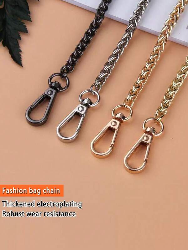 DIY Bag Chain Strap Multi-Color And Multi-Size Options Shoulder Strap Replacement Chain For Handbags Totes Cross-Body Bags Metal Bag Chains Accessories