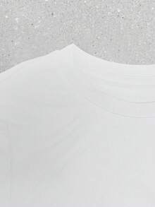 1pc Believe Letter Christmas Hat Graphic Print Women's Round Neck Long Sleeve Slim Fit T-Shirt, Soft Stretchy Fabric Elegant Versatile Top, Vintage Y2K Fashion, Cozy Fall & Back To School Layering Top, Ideal For Holiday Party & Daily Wear - 白色 - 查看 6