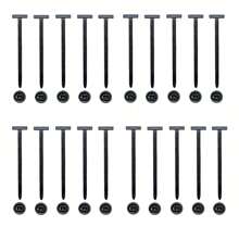 20 Stücke/10 Stücke Nylon universelle Kabelbinder-Schnalle, hochfeste selbstsichernde Kabelbinder-Halterung, mit Stift- und Knopf-Design, UV-beständig, schwarze Kunststoff-Kabelmanagement-Bänder