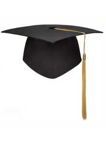 1 طقم قبعة وشريط التخرج الدكتوراه، ديكور إكسسوار للتصوير في حفلة المدرسة وطقوس التخرج