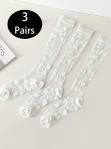 3 pary damskich seksownych, koronkowych, siateczkowych skarpetek z kwiatowym wzorem, ocieplacze na nogi w stylu retro, lato, rok 2000