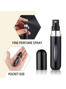 1 pezzo/3 pezzi/4 pezzi Bottiglia da viaggio per profumo, Vaporizzatore da viaggio ricaricabile da 5 ml, Bottiglia da viaggio per ricarica di profumo in formato tascabile e dispenser tascabile per profumo, Bottiglia da viaggio e vaporizzatore spray per colonia e profumo