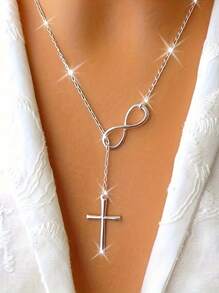 Lucky Octopus Cross Pendant Necklace, Bohemian Style Neck Decoration Jewelry, Perfect For Birthdays, Graduation Ceremonies, Christmas, Daily Gatherings - Beach Vacations - Valentine's Day Gifts