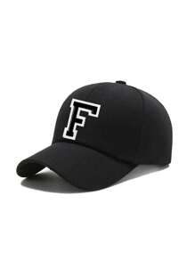 1PC Unisex A-Z Letter Embroidery Baseball Caps Outdoor Sport Adjustable Casual Hats Sunscreen Hat