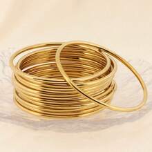 7pcs/Set Fashionable Western Bohemian Style Metal Bracelets, Vintage & Minimalist, Unisex, Casual Wear - Bracelet - View 17