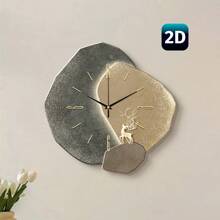 1PC Flat 2D Scandinavian Wall Clock Silent Sweep Movement Frameless Modern Design Ultra-Thin Nordic Style Home Decor For Living Room Bedroom Cafe Office - Noise-Free Slim Battery Operated Minimalist Contemporary Art Timepiece
