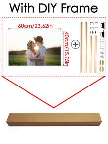 3Pcs Custom Big Size Poster, Custom Big Size Poster With DIY Frame Or Only Canvas As Gift For Coming Mother's Day, Customized Big Size Canvas Painting As Ideal Gift For Dear Mom, Personalized Big Size Canvas Hanging Printing For Coming Mother's Day/Father's Day, Customizable Canvas Prints With DIY Frame For Home Decor/Room Decor/Bedroom Decor/Bathroom Decor/Office/Graduation2025 Back To School School Supplies - Multicolor - View 15