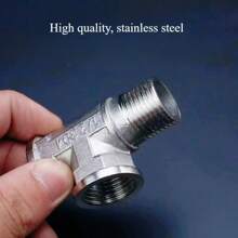 High Quality Stainless Steel 1/2" T Shape Connector, Home, Industrial, Automotive And Garden Use Quick Connect Distributor, Durable 201 Stainless Steel, Well-Fitted, Multiple Styles Available, Industrial Pipe | T Connector | Stainless Steel Structure