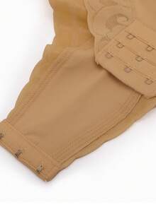 Shapewear For Women Tummy Control Body Shaper Zipper Open Bust Bodysuit Butt Lifter Without Bra - Camel - View 8