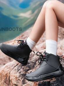 Unisex Short Rainboots, Comfortable Sports Rain Boots For Hiking/Trekking, Slip-Resistant Waterproof Shoes