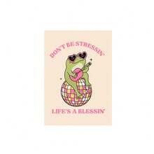 迪斯科球上的青蛙帆布艺术印刷品，现代复古装饰艺术海报可选画框，卡通动物主题墙面装饰，水墨插画壁挂装饰，适用于客厅、卧室、家庭办公室、浴室、厨房、室内/室外，春冬季节 - 彩色 - 查看 14