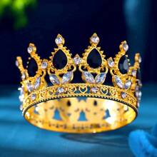 Coroas de Ouro Incrustadas de de Luxo para Concursos de Beleza e Casamentos