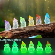 5 piezas de accesorios decorativos tipo bolsita ciega con enanos luminosos para crear microescenarios, partículas de enanos adorables para decoración DIY de jardinería y paisajismo, regalos y ornamentos navideños