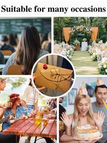 1 Set Of Kraft Paper Greeting Cards, Invitations, Invitations With Dried Flowers And Envelopes, Suitable For Weddings, Graduations, Holidays, Birthdays, Parties, Bridal Gifts, Valentine's Day, Teacher's Day, Christmas, New Year, Graduation Season, Gift Cards, Invitation Cards,Fathers Dad Gift,Teacher Gifts, Teacher's Day, Thank You Teacher