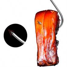 Set de 5/15 ganchos en forma de S de acero inoxidable, adecuado para colgar carnes ahumadas y embutidos - Plateado - Ver 4