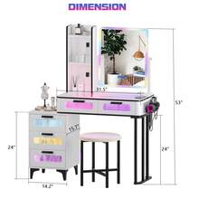 Vanity Stools - ホワイト - チェックする 2