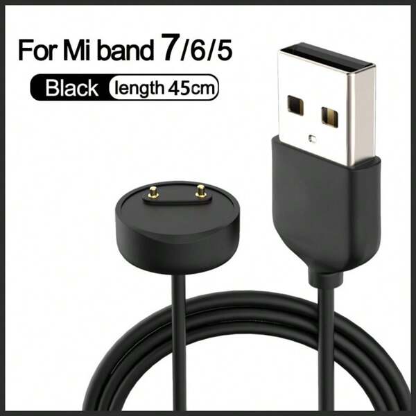 Cargadores magnéticos compatibles con Mi Band 5 6 7 Cable de carga USB para MiBand 5 6 Núcleo de cobre puro Cable de alimentación Cargador de reloj inteligente