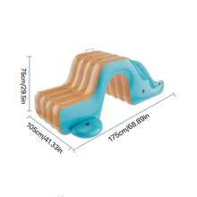 Extra Large Durable PVC Inflatable Slide; Home Use: Reinforced Design To Prevent Floating In Home Swimming Pools; Includes 3-Tier Or 4-Tier Ball Pit Fence. Versatile, Foldable And Portable, Suitable For Outdoor Entertainment, Ready To Use Without Inflation, Ideal For Independence Day, Thanksgiving, Christmas And Halloween Celebrations, Also A Must-Have For Beach And Sand Accessories. - Multicolor - View 9