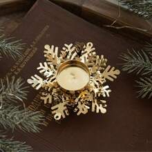 2/1PC Abaodam Christmas Wrought Iron Candle Holder Christmas Party Decor Christmas Candle Holder Festival Candle Holder Ornamental Candle Holder Metal Stand Cone Holder Xmas Candle Holders Base(Without Candles)