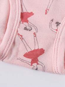 12pcs Random Girls Panties Cotton Comfortable And Cute Triangle Underwear Suitable - Mauve Purple - View 5