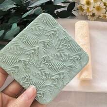 9 Styles Polymer Clay Texture Roller, Flowers Grass Geometric Pattern High-Precision Polymer Clay Crafting Tools For Polymer Clay Earrings Jewelry, Work With Polymer Clay Cutters, 3D Printed Texture Roller - 肌理滾軸 - 查看 3