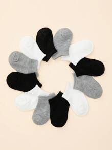 6 perechi de șosete moi și drăguțe, decoltate, până la gleznă, pentru bebeluși și copii