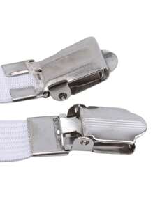4 pièces Fixateurs de draps de lit réglables avec boucles anti-glissement - Clips faciles à utiliser pour canapé et nappe avec sangles réglables - Blanc, et essentiels de maison durables