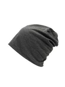 1 件纯色休闲涤纶无檐便帽男女通用宽松化疗帽双层四季帽男女皆宜