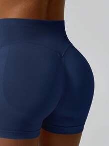 Shorts de gimnasio para mujer con alto soporte, shorts deportivos de ciclista para fitness, mallas sin costuras para entrenamiento, yoga y correr con efecto de levantamiento de glúteos