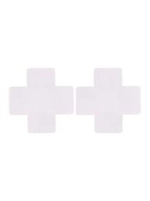 3 Pairs Of Customized White Sexy ABS Plastic (ABS Resin) Nipple Covers, Full Print