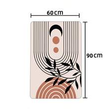 1 pieza Alfombra decorativa, alfombra de piso para baño/cocina de superficie suave y mullida, de estilo minimalista clásico, con diseño abstracto de líneas, geométrico y floral, cómoda y anti-fatiga, para decoración del hogar - Multicolor - Ver 14