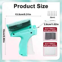 1pc Clothing Fixer Micro Stitch Gun Fine Stitch Tagging Gun For Clothing Mini Stitch Gun Sewing Quilting Hemming Quick Stitch Gun,Upgraded Version With Storage Box - Multicolor - View 8