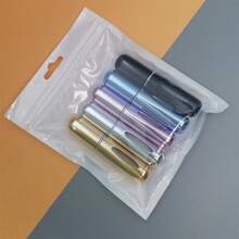 5 Stücke Reisegrößen Parfüm Nachfüllflasche, Aluminiumlegierung Boden, tragbarer Mini Zerstäuber, nachfüllbar, Sprühflasche für Damen Taschenzerstäuber Eau de Cologne 5ml