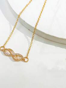 1 tornozeleira infinita incrustada com strass, adequada para uso diário