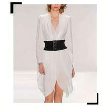 Women's Elastic Waistband With Lace Trim, Fashionable Versatile Decorated Cinched Waist Belt For Summer Dress Fall, Autumn, Halloween