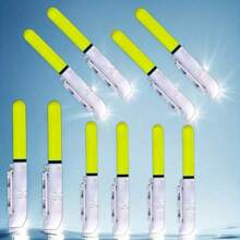 5/10 件鱼咬钩报警器双铃灯夜钓电子鱼竿 LED 荧光棒夜光矶钓浮标无需 CR425 电池