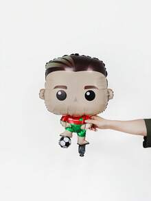 108 件足球生日气球套装，包括 18 英寸黑白足球形铝箔气球、金色奖杯气球，非常适合足球运动主题派对、足球比赛、生日派对装饰、世界杯装饰、足球生日装饰 - 彩色 - 查看 7