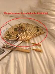 1/2 Stücke faltbarer Bambus Fächer für Mädchen mit Quasten & Blumen, traditionelles chinesisches Kostüm Tanzzubehör Vintage, Mädchen Bambus faltbarer China-Chic kleiner Fächer mit Quasten Blume Kostüm-Requisiten, eleganter, angenehmer und prachtvoll Stil, Fotografie Requisiten können mitgenommen und zusammengeklappt werden für den Sommer, für Hochzeiten, Geschenke, Hochzeitspartys, für Partys, Proms, Ausflüge