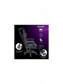 Sedie da gaming - blu - Visualizzare 4