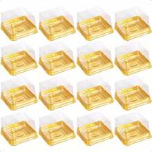 100/75/50/25 chiếc hộp đựng bánh vuông có nắp trong suốt, hộp nướng bằng nhựa, thích hợp cho tiệc cưới, tiệc sinh nhật, tiệm bánh, hộp đựng tráng miệng dùng một lần, trưng bày thanh lịch, chất liệu bền, dành cho đầu bếp ẩm thực - Nhiều màu - Xem 6