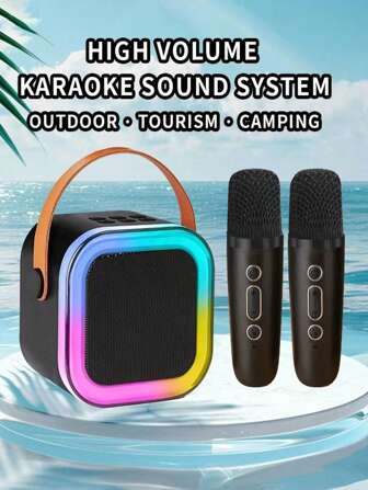 Christmas Decoration Microphone Audio Integrated Home Microphone Wireless KTV Singing Speaker Artifact,Headphones,Christmas Robin,Speaker And Mic,Christmas Baubles,Microphone Bluetooth,Funny Gifts