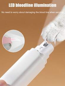 مبرد أظافر كهربائي جديد للحيوانات الأليفة، مناسب للقطط والكلاب، بسرعتين مع إضاءة، مبرد أظافر قابل للشحن، لا يؤذي النقطة الحساسة، طحن أظافر سهل، ضروري للقطط والكلاب