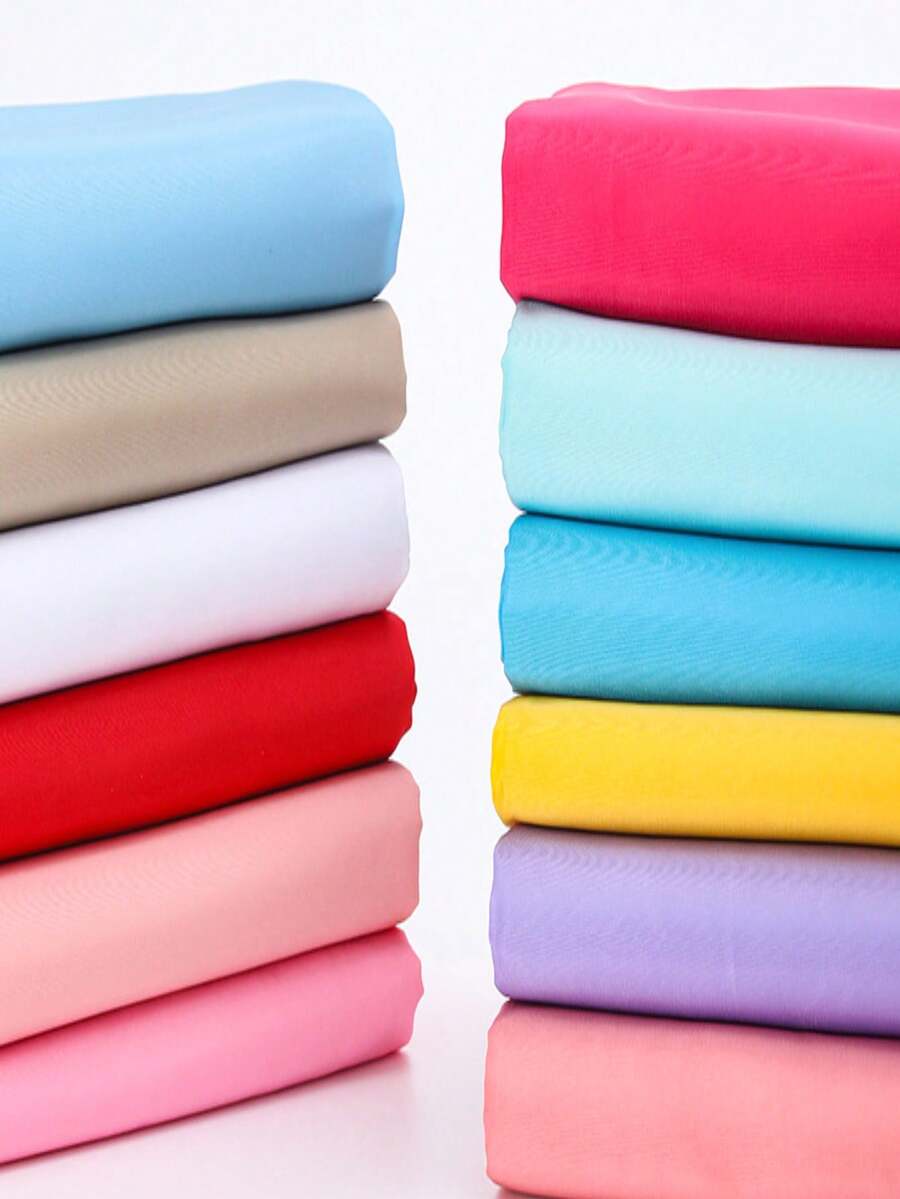 1块纯色涤纶面料，耐用抗皱，适合手工DIY。 - 彩色 - 查看 1