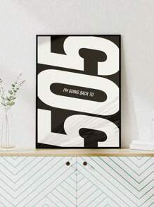 1pc Back To 505 Canvas Poster, 505 Favorite Worst Nightmare Album Fashion Wall Art,Black And White Poster Wall Decor Cover For Dorm,Apartment,Bedroom,Living Room,Modern Home Decoration Unframed