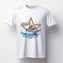Fish Riding Jet Ski Making A Splash All Season 220g Cotton Single Sided Printed Crew Neck Short Sve T ShirtPm 220G Cotton T-Shirt – Durable Yet Soft Blending Street, Retro, And Minimalist Vibes – Perfect For Daily Wear, Work, Weekend Outings, Or Lounging – I Gift For Him Or Her, Birthday, Annrsary, Or Just Because Tops For Wo Vintage Clothes Wo Clothes Wo Vintage Wo Tops Mujer Cute Tops Wo Cotton Wo Clog Halloween Camisas Summer Clothes Wo Casual Punk Western Tops Wo Fourth Of July Outfit Kpop Cowboy Outfits For Wo Ry Ropa 100% Cotton Y2k Ing Cute Gothic Wo Clothes Black And White Top Vintage Tops Cloth For Wo White Goth Inawly Retro Clothes For Wo Korean Fashion Wo Camisas Para Mujer - White - View 1