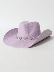 1 peça chapéu de jazz de cowboy ocidental destacável com strass em estilo boêmio e, adequado para festivais de música, eventos com tema de faroeste, festas vintage, dramatização, noites de fantasias, bailes de fim de ano, festas de solteiros, comemorações de aniversário, apresentações no palco, todas as estações - cartola - Ver 7